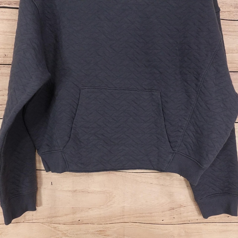 New! All In Motion Sweatshirt Womens S Gray Quilted Pullover Kangaroo Pocket - Picture 3 of 11